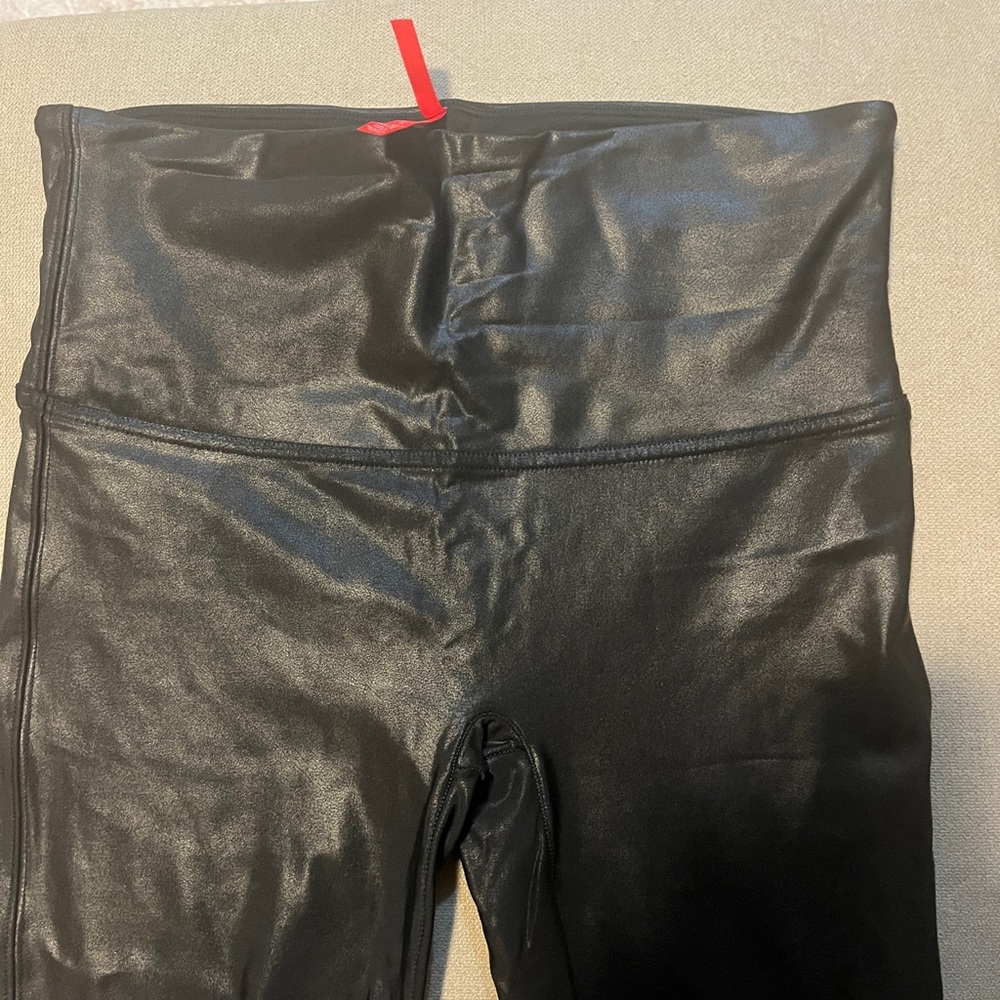 Black Faux Leather Leggings